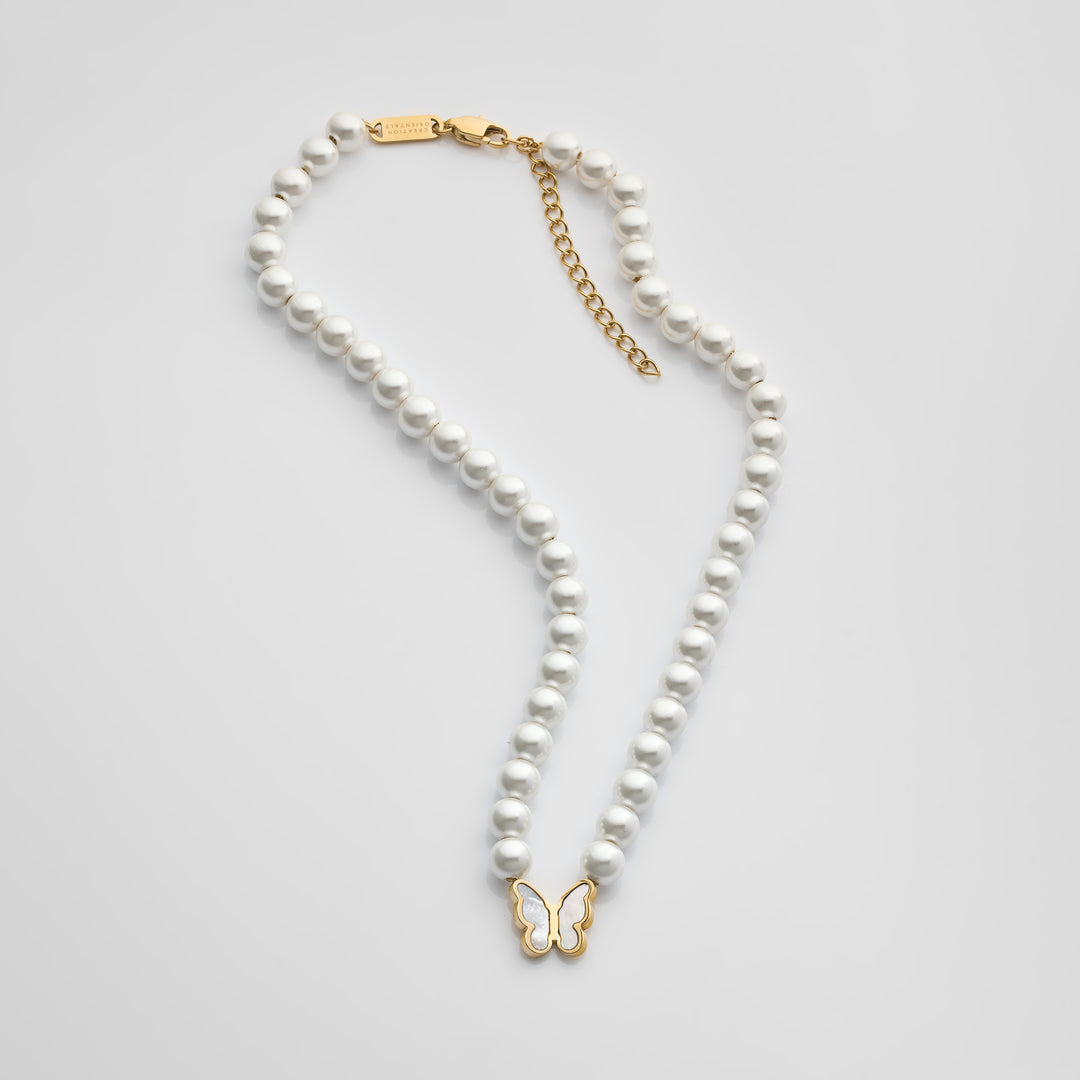 Collier Perle Papillon