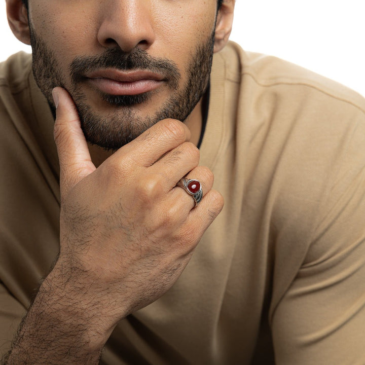 Bague Cornaline - Homme