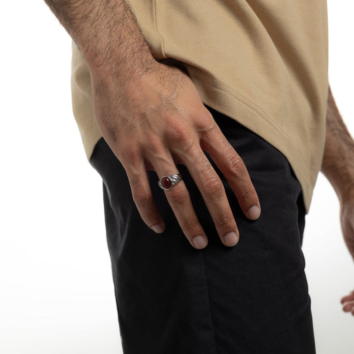 Bague Cornaline - Homme