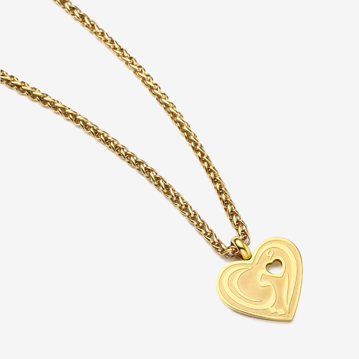 Collier Double Cœur Maman
