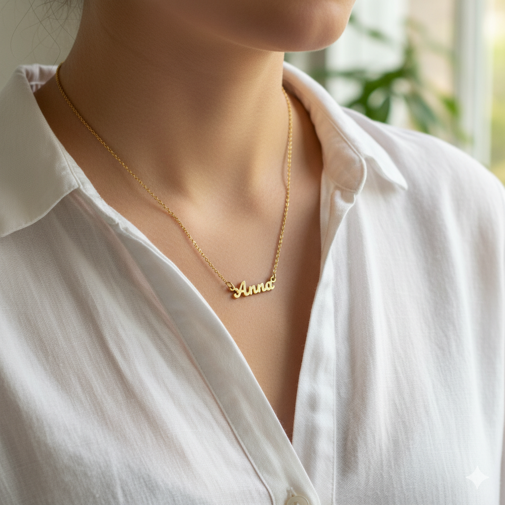 Collier prénom personnalisé Français