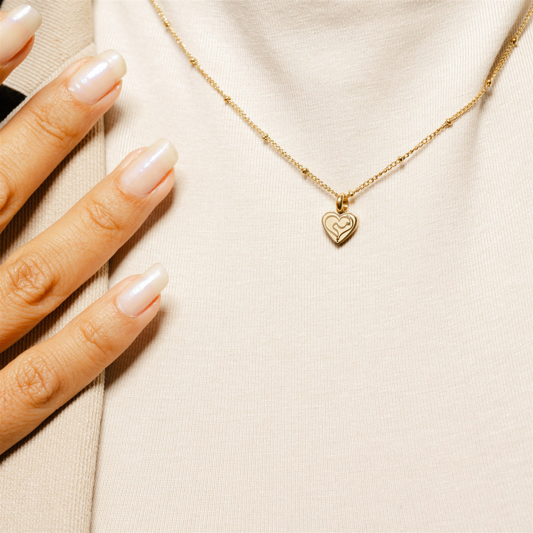 Collier Cœur Maman