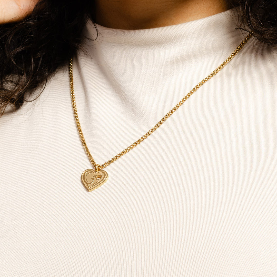 Collier Double Cœur Maman
