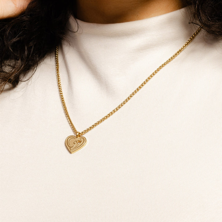 Collier Double Cœur Maman