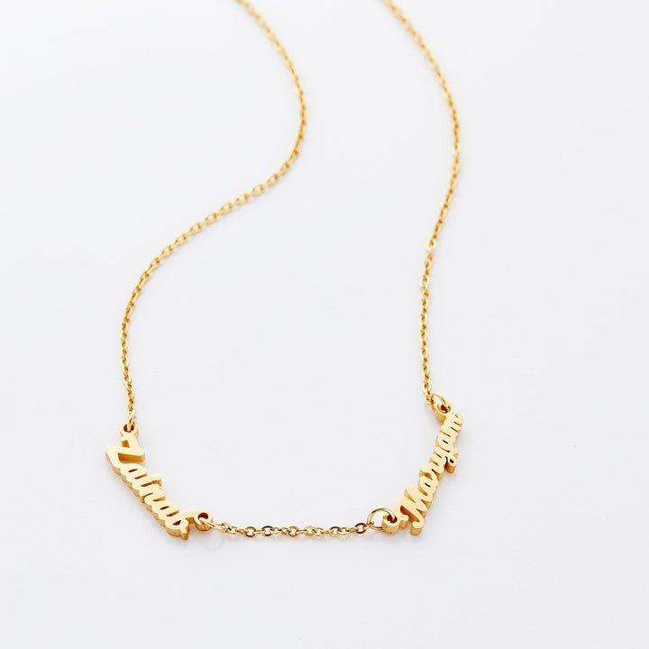 COLLIER Prénom Duo Personnalisé - Français