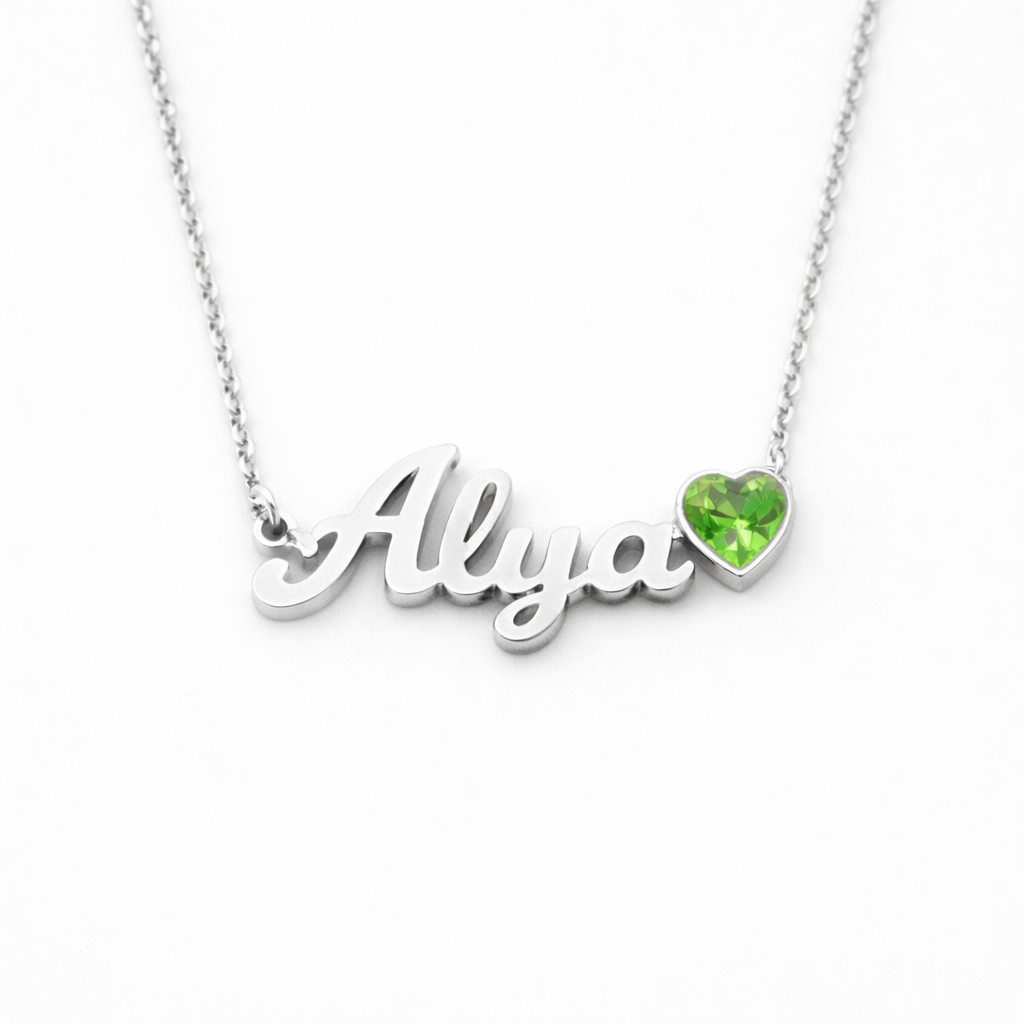 PERSONALISIERTE HALSKETTE MIT STEIN