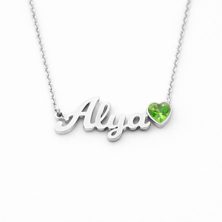 PERSONALISIERTE HALSKETTE MIT STEIN