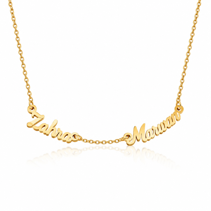 Collier personnalisé Duo version Française
